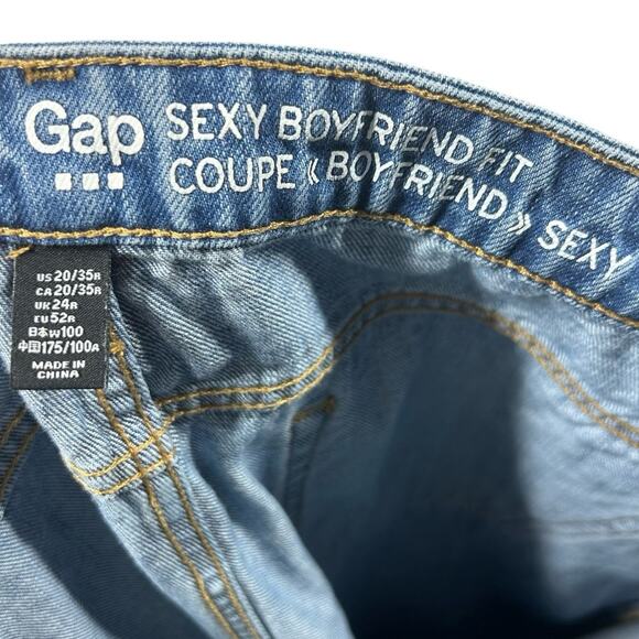 GAP Sexy Boyfriend Fit Jeans Women's Plus Size 20 Casual Midrise Trendy Curvy - Picture 3 of 4